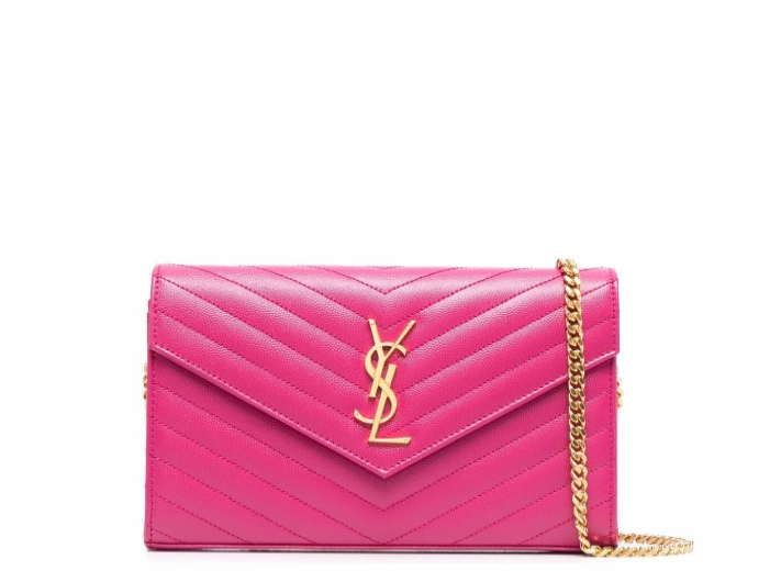 YSL Flap Pouch in Hot Pink