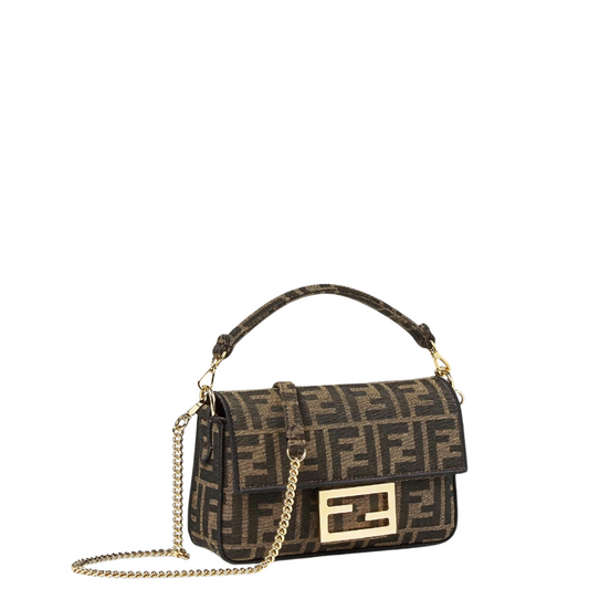 Fendi Baguette Mini Brown FF Jacquard