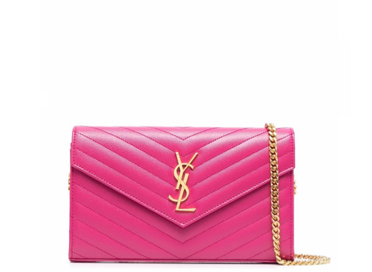 YSL Flap Pouch in Hot Pink