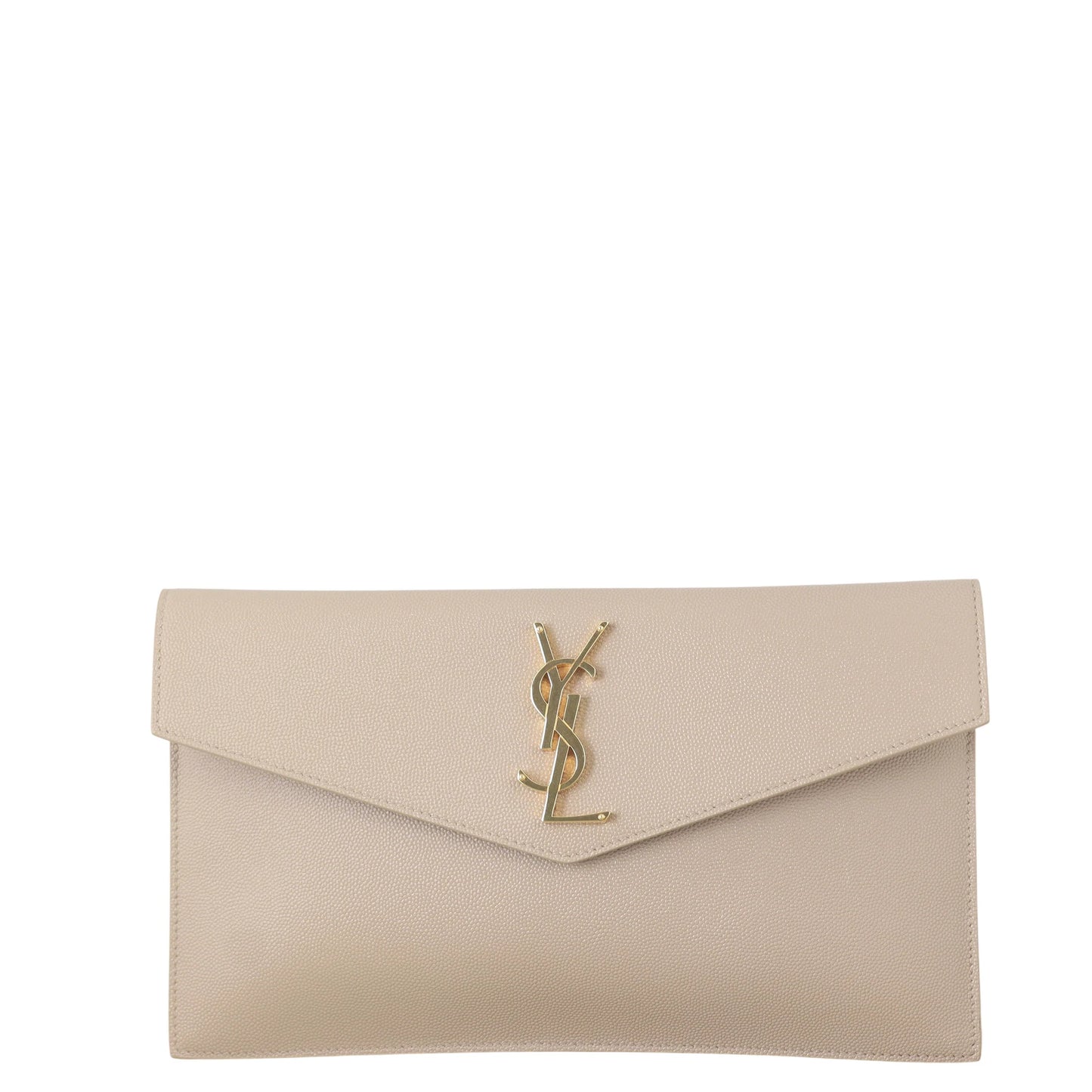 YSL Beige Uptown Pouch