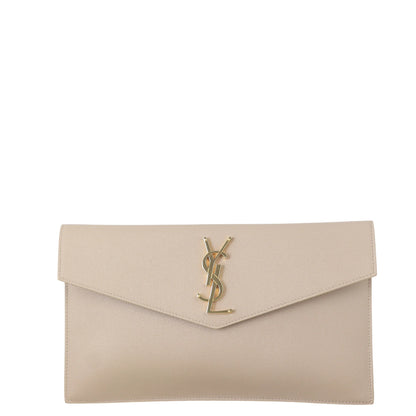 YSL Beige Uptown Pouch