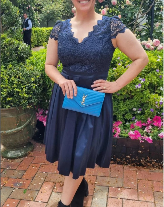 YSL Baby Blue Flap Pouch